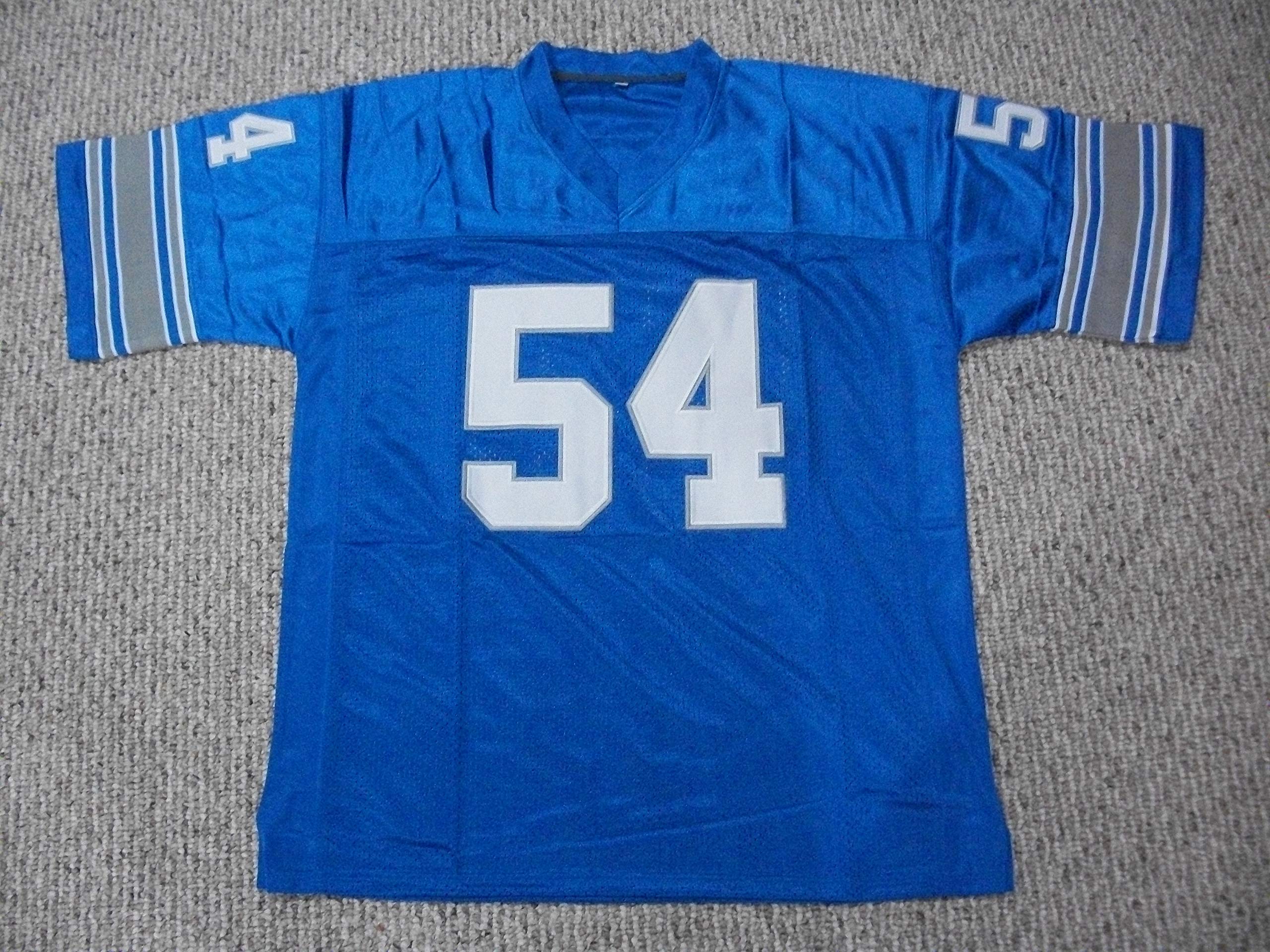 Amazon.com: Chris Spielman Jersey #54 Detroit Custom Stitched Blue